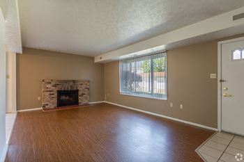 Fireplace in select units